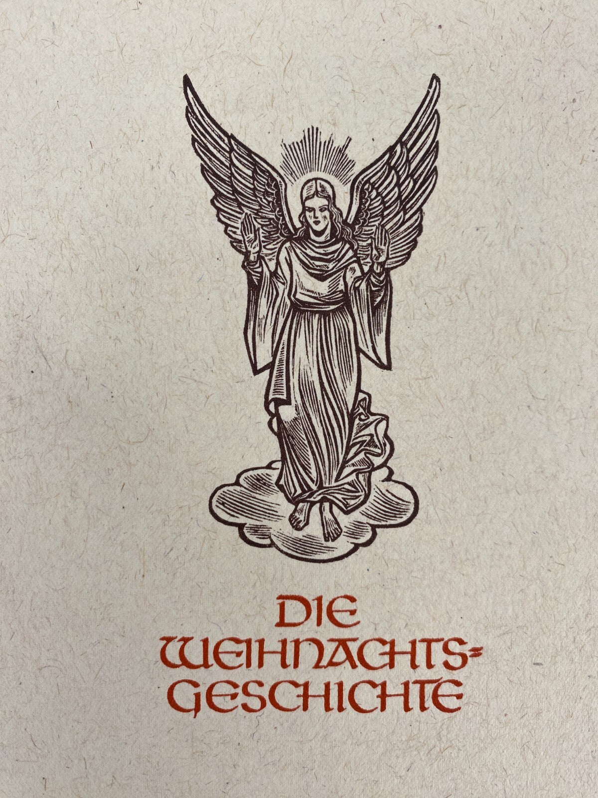 * WILLY KNABE WEIHNACHTSGESCHICHTE BÜCHLEIN SIGNIERT WIDMUNG 1954 HOLZSCHNITTE