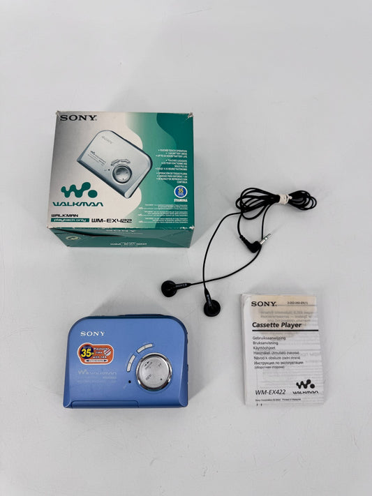 SONY WM EX422 WALKMAN AUTOREVERSE MEGA BASS SONY KOPFHÖRER