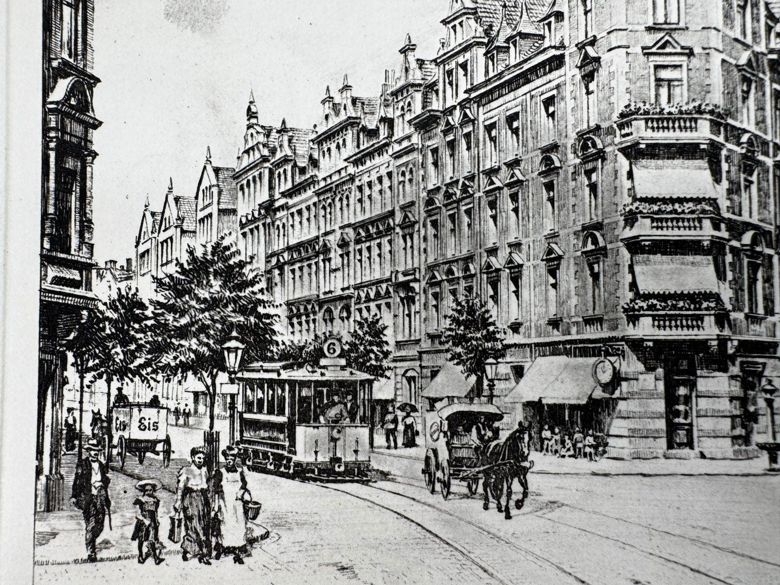 * HEINZ WEHLISCH ORIGINAL RADIERUNG HANNOVER LINDEN LIMMERSTRAßE