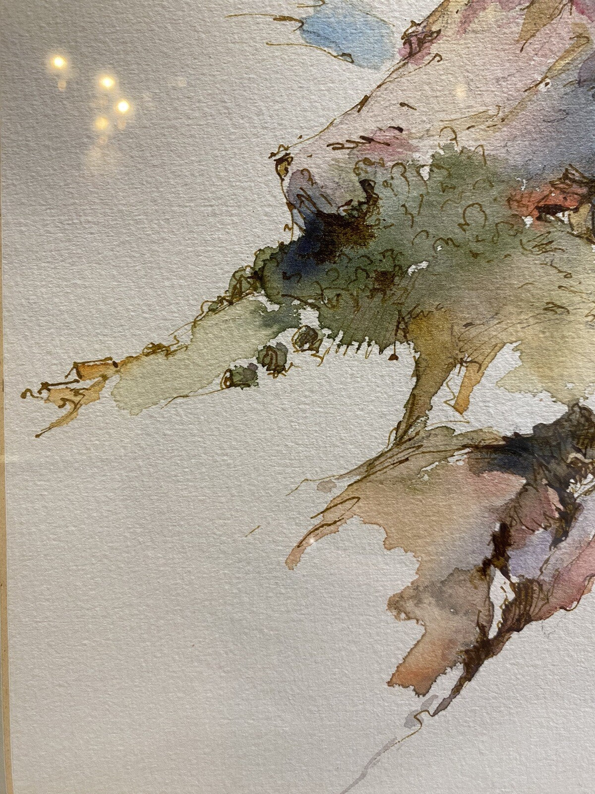 AQUARELL x 4 PETER SCHMIDT SCHÖNBERG BERGE SINFONIE ENGEL AKT BERLINER KUNST