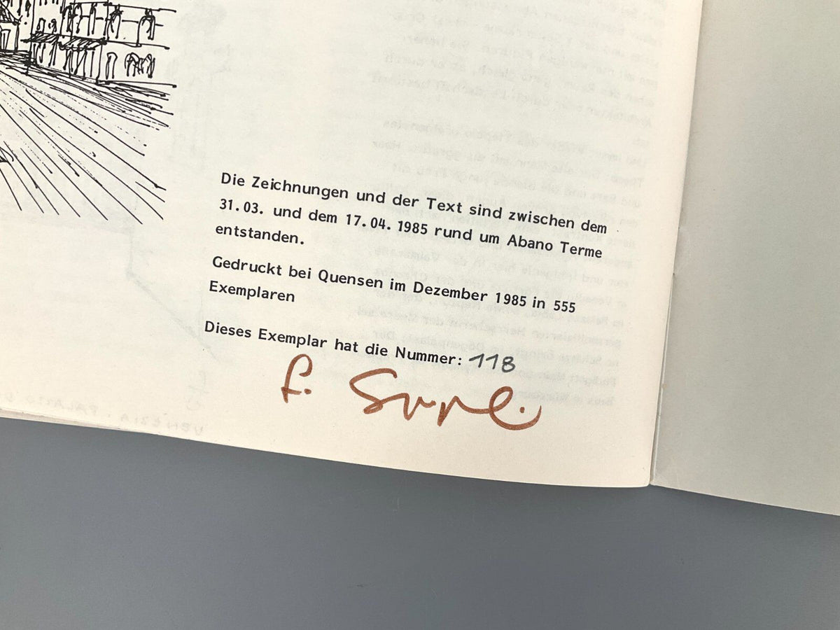 *BUCH FRIEDRICH SPENGELIN VENETO '85 ZEICHNUNGEN ITALIEN SIGNIERT