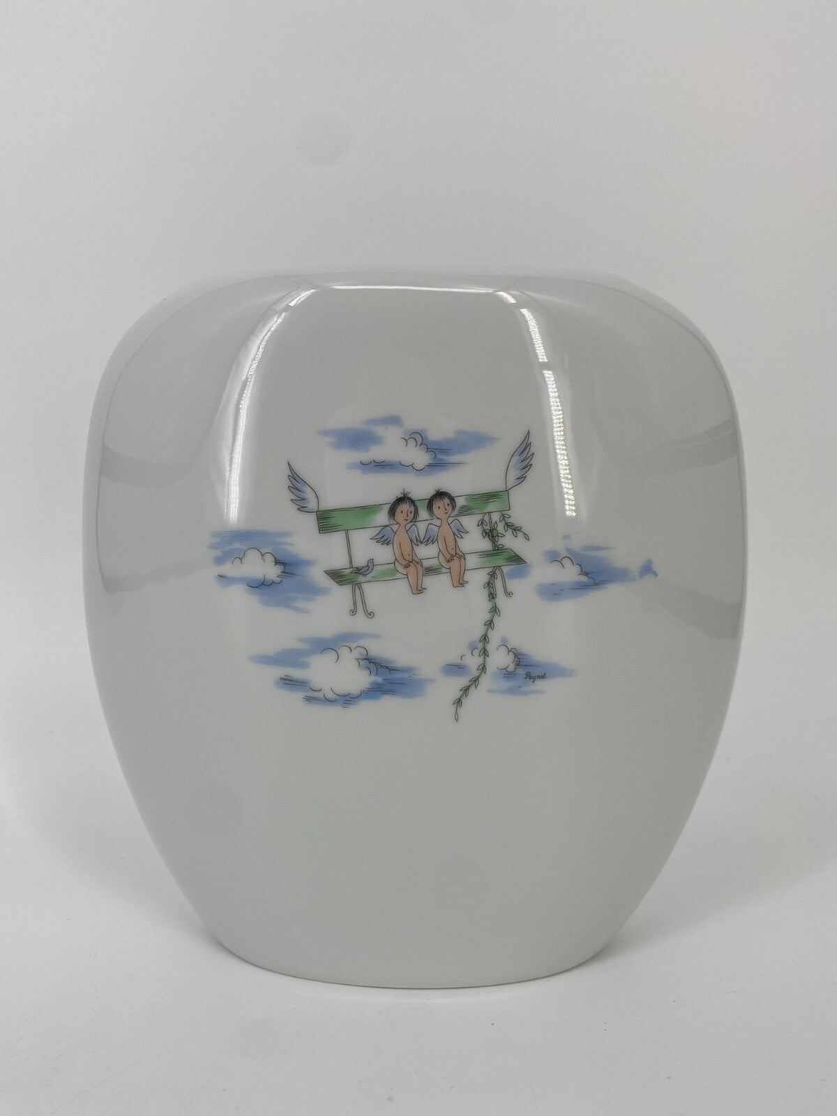 * PORZELLAN VASE ROSENTHAL KUNSTABTEILUNG PEYNET ILLUSTRATION LIEBESPAAR  22CM