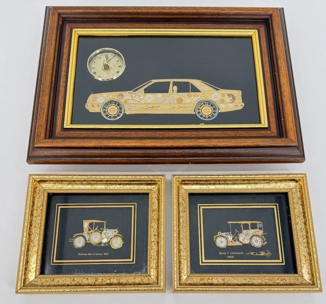 KEN BROADBENT MINIATUR COLLAGEN MERCEDES BUICK BULLNOSE HANDARBEI