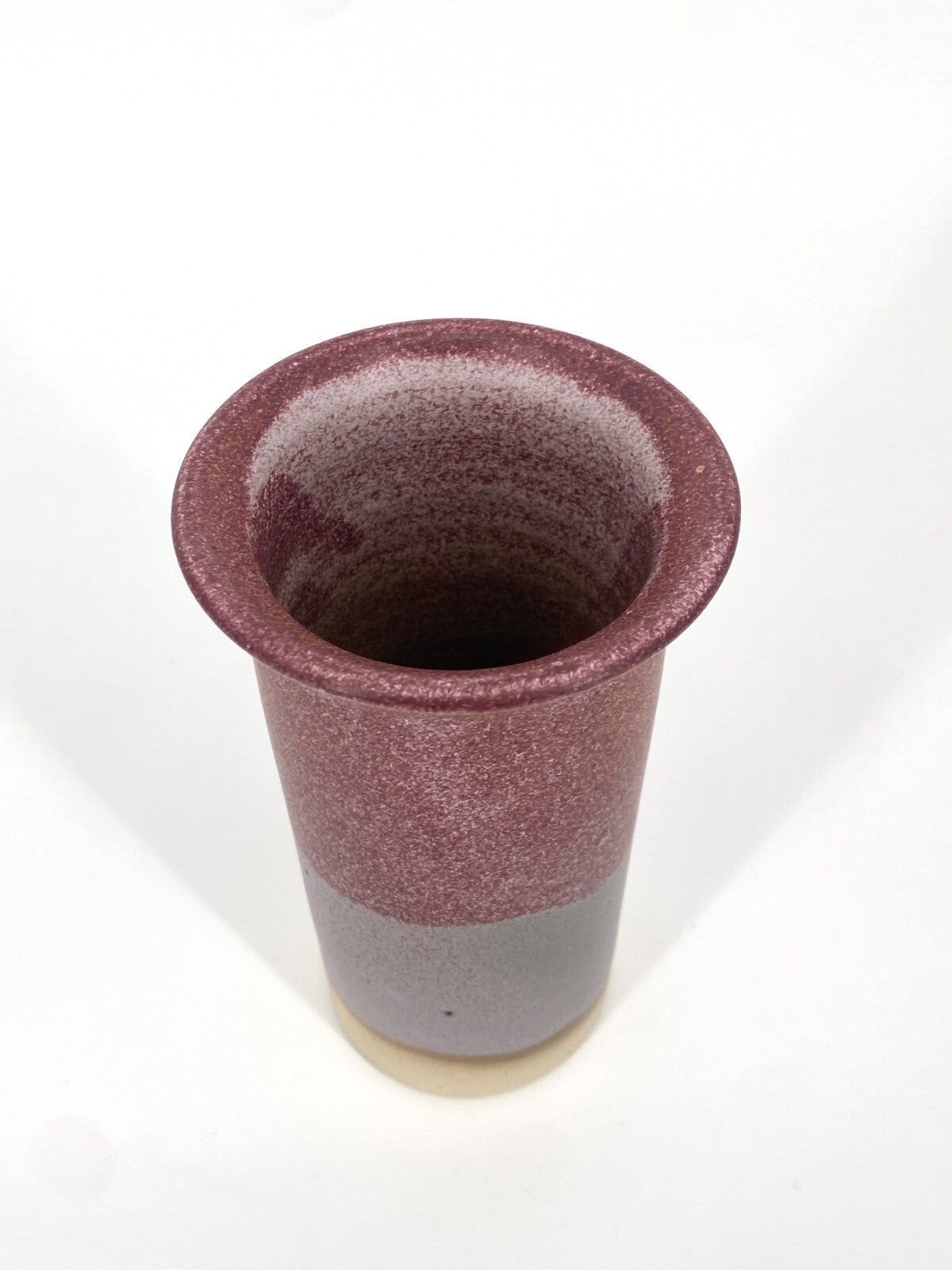 * STUDIO KERAMIK VASE KLEIN ROT WEINROT BEERE ROSA MATT 14,5CM VINTAGE