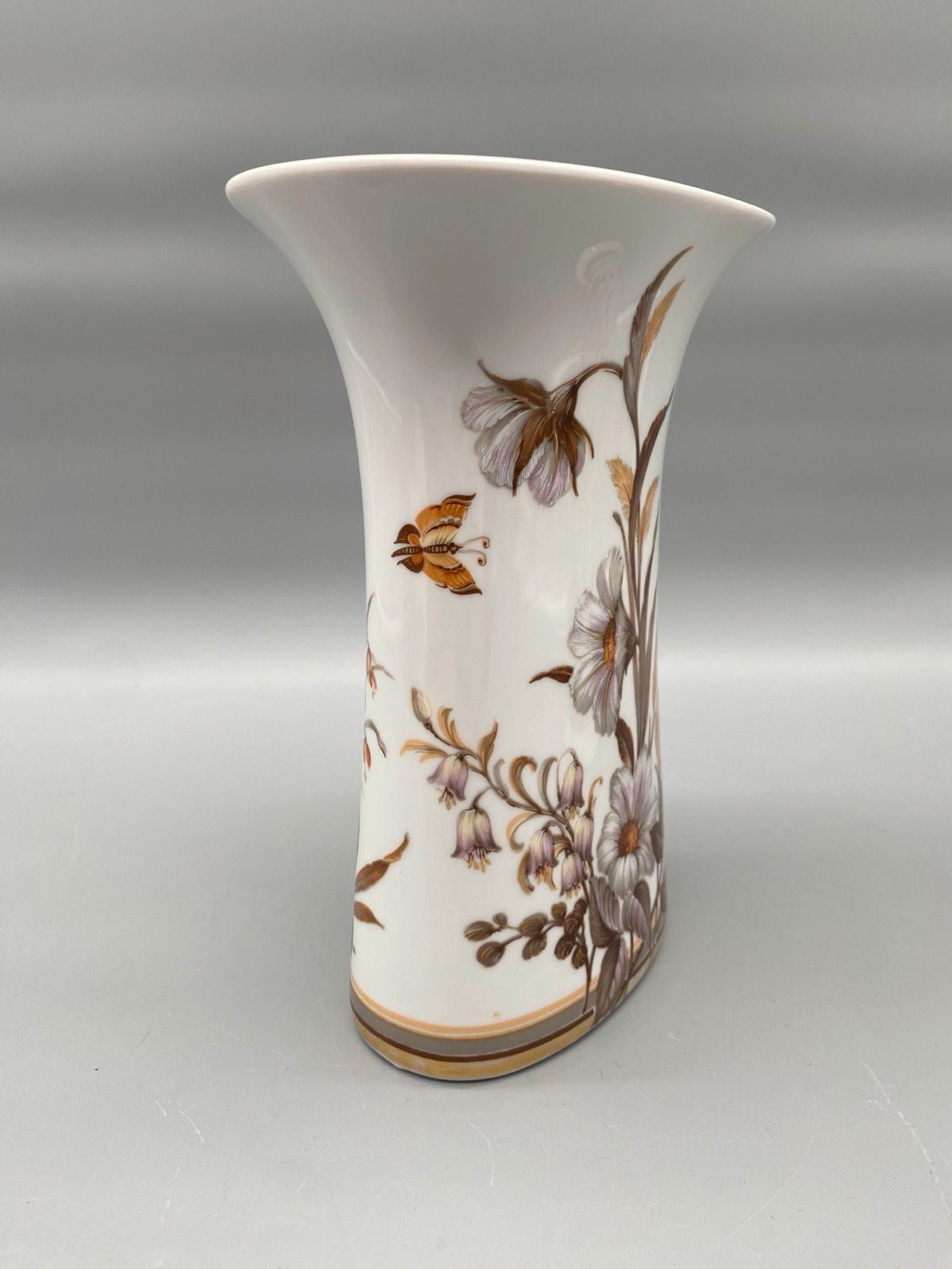 * SET AK KASIER PORZELLAN VASE BLUMEN VINTAGE 50/60er RUND