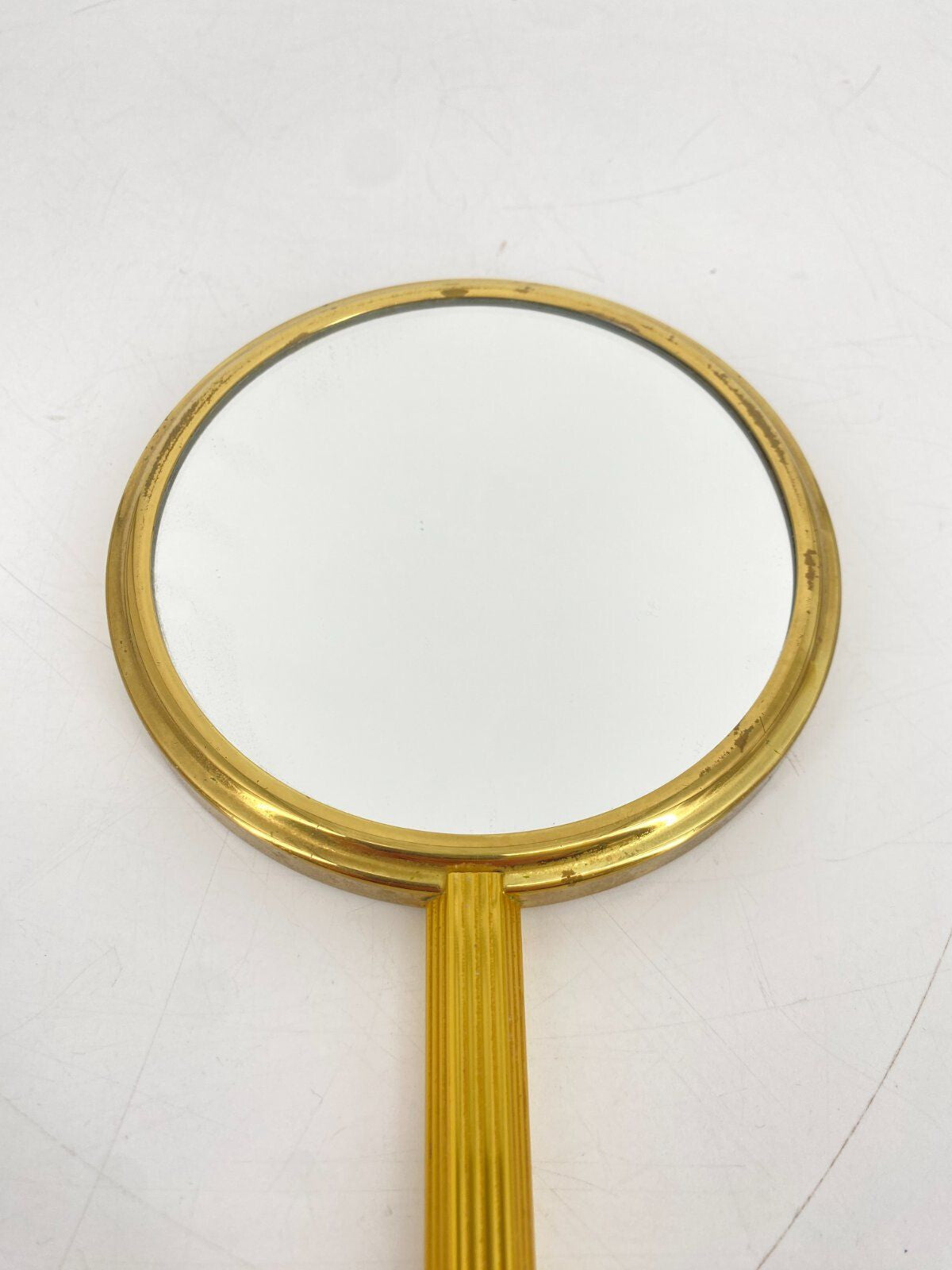 * HANDSPIEGEL KLASSISCH ORNAMENT 60ER GOLD VINTAGE SPIEGEL