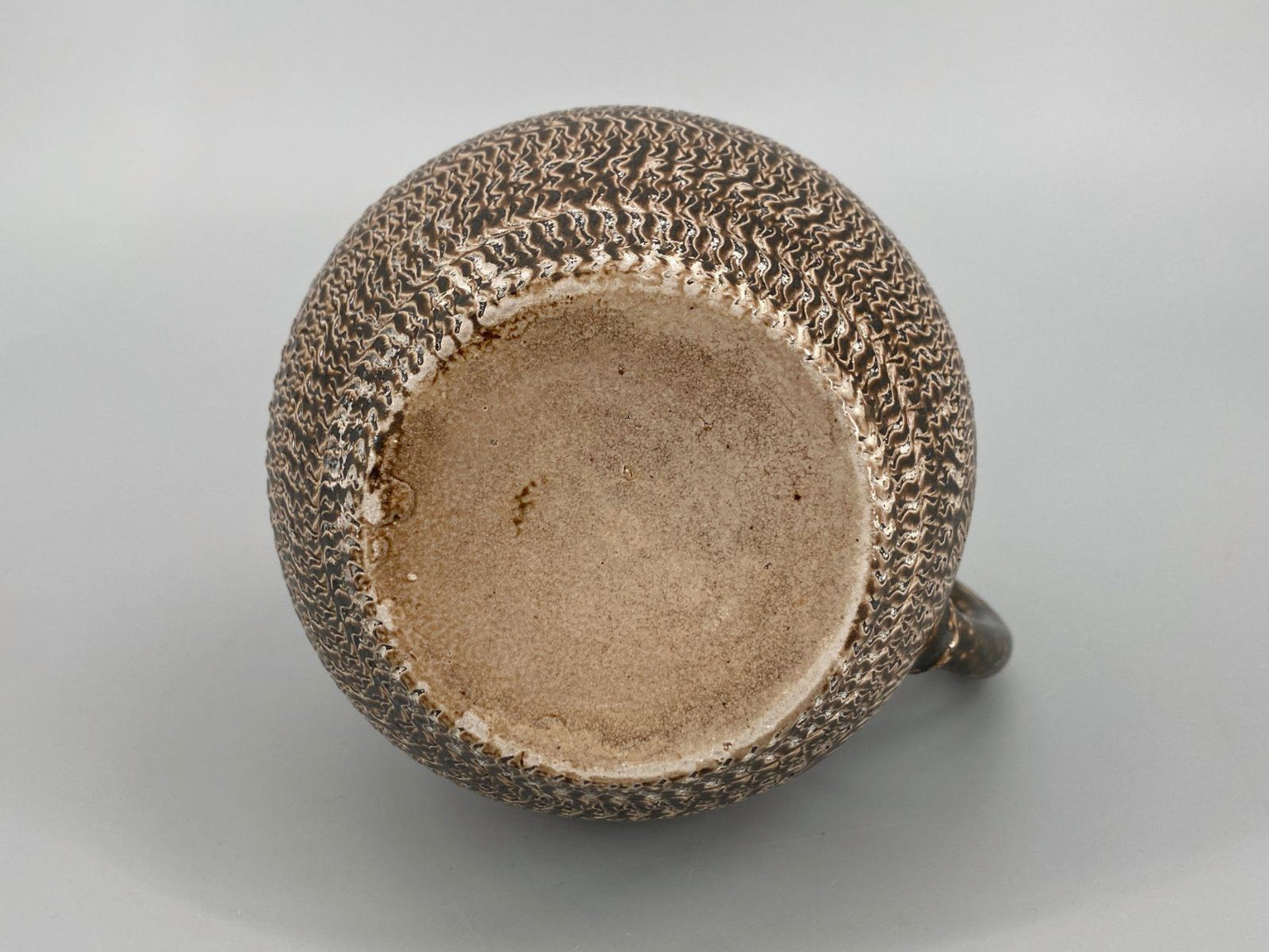 * VASE KRUG KARAFFE STUDIO KERAMIK BRAUN GEMUSTERT RUSTIKAL VINTA