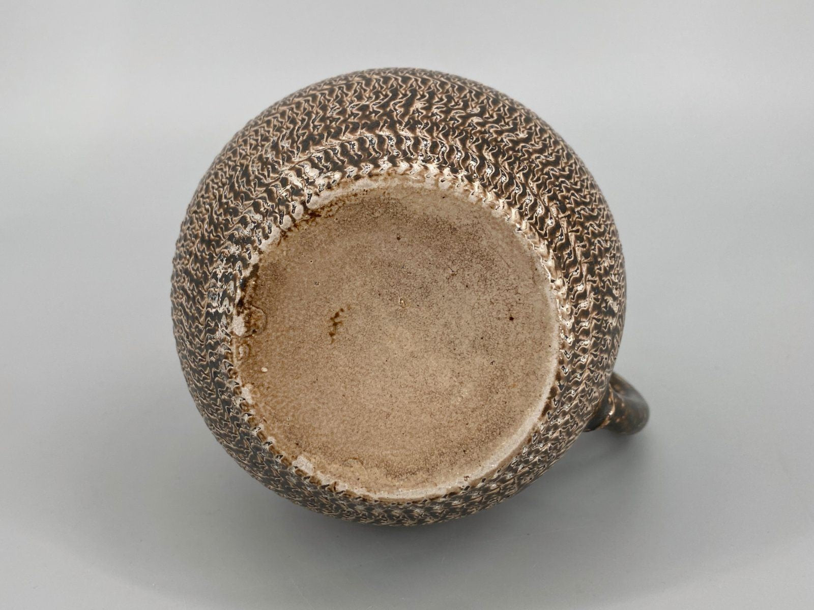 * VASE KRUG KARAFFE STUDIO KERAMIK BRAUN GEMUSTERT RUSTIKAL VINTA