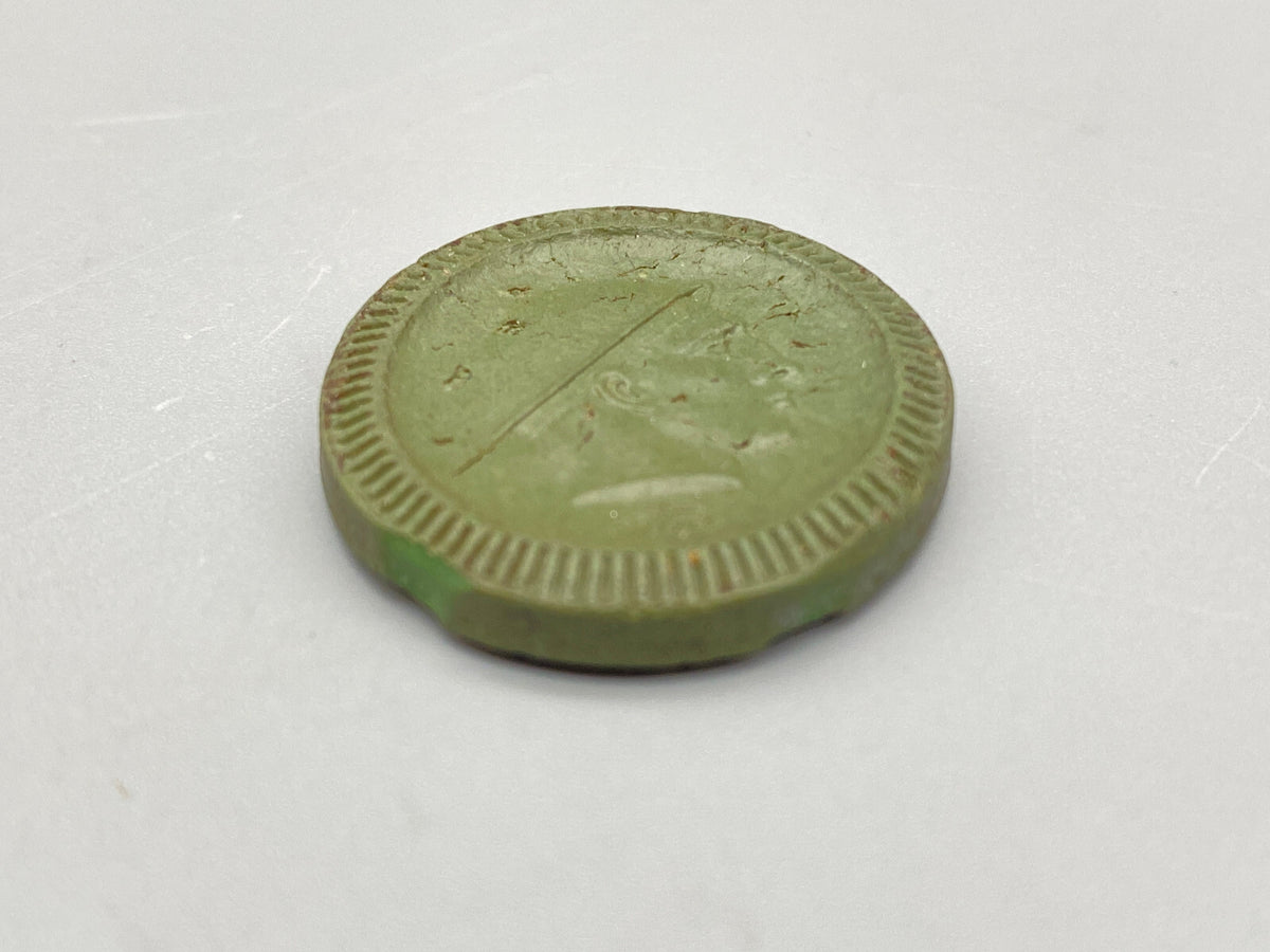NOTGELD WALDENBURG SCHLESIEN 50 PFENNIG 1921 GRÜNES PORZELLAN SAMMLERSTÜCK