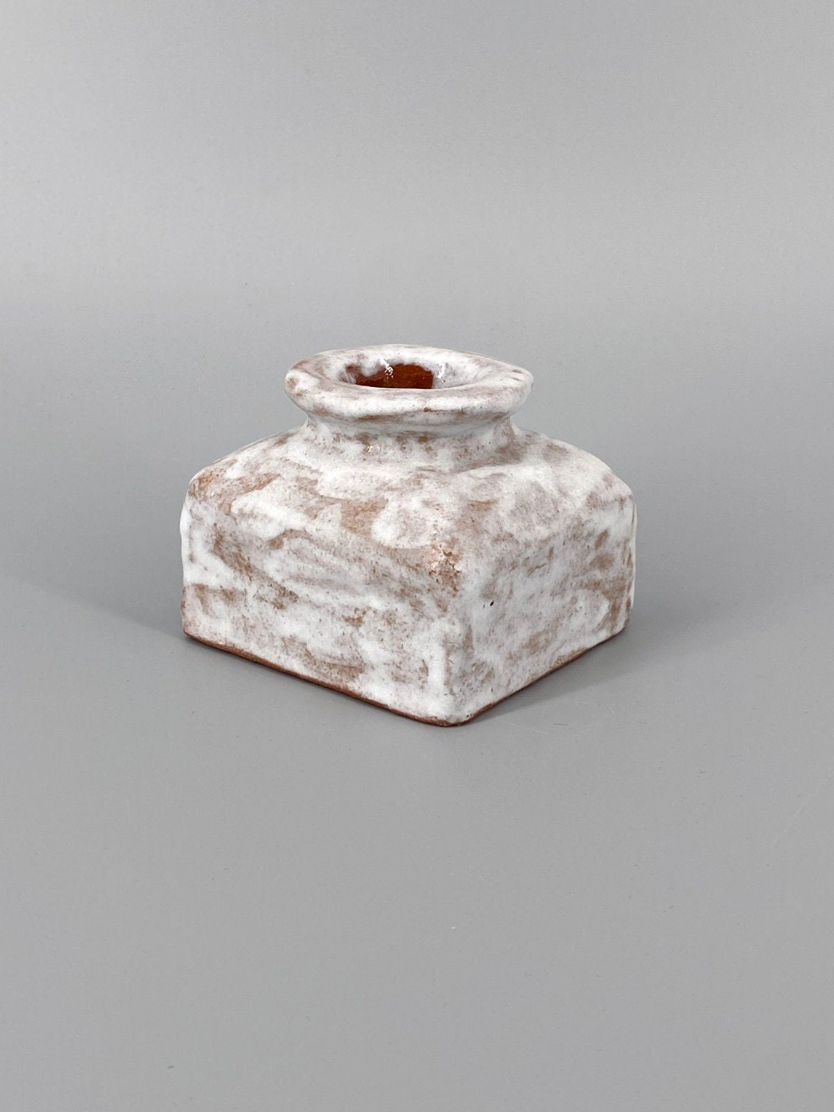 * STUDIOKERAMIK VASE FAT LAVA LAUFGLASUR SIGNIERT POTTERY 70er