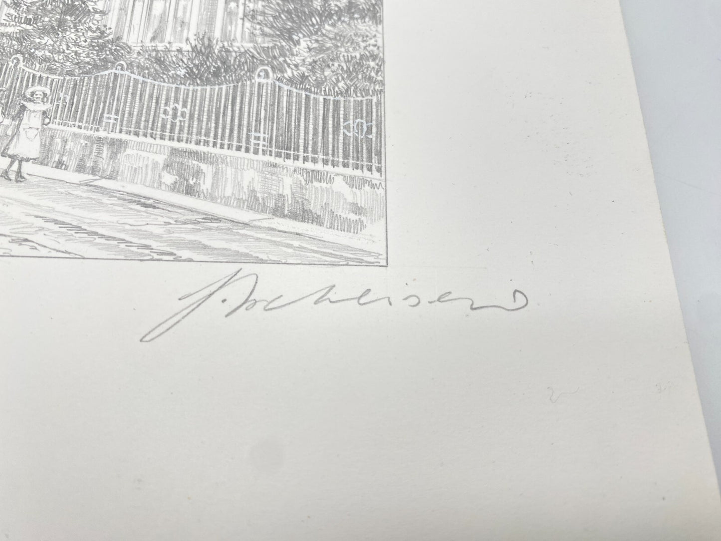 DEUTSCHER KÜNSTLER HEINZ WEHLISCH ZEICHNUNG SINZHEIM HANDSIGNIERT
