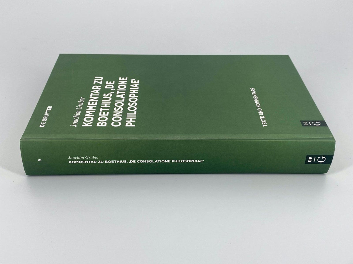 *BUCH JOACHIM GRUBER KOMMENTAR ZU BOETHIUS DE GRUYTER