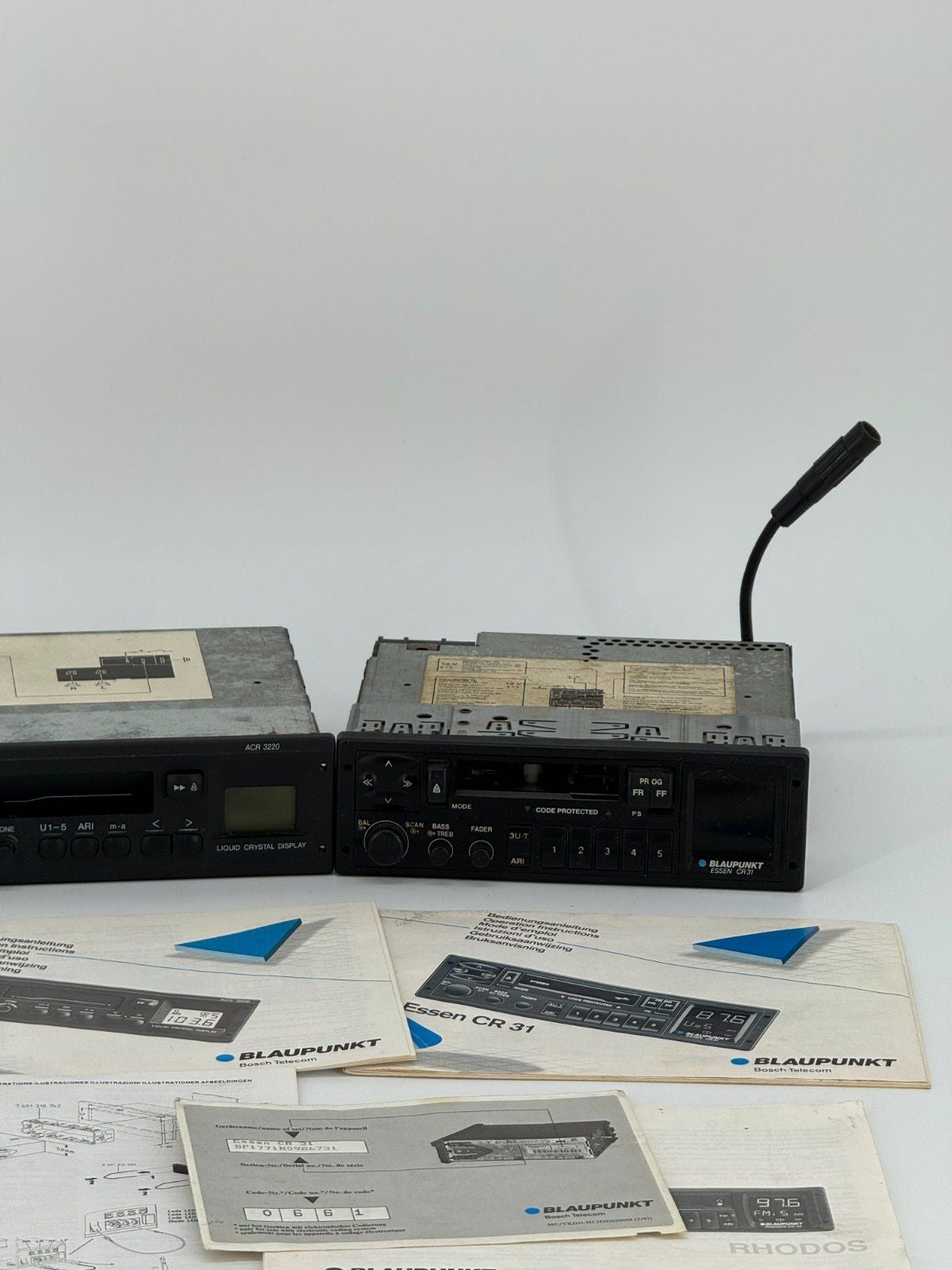 3x BLAUPUNKT AUTORADIO MANNHEIM 24 ACR 3220 ESSEN CR31 OLDTIMER