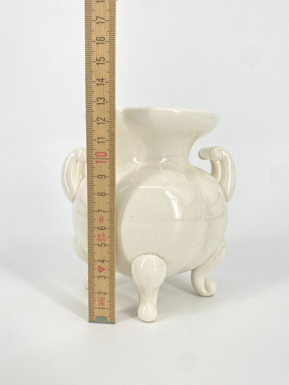 * WAECHTERSBACH GERMANY PORZELLAN VASE MIT FÜßEN VINTAGE KRAKEELE