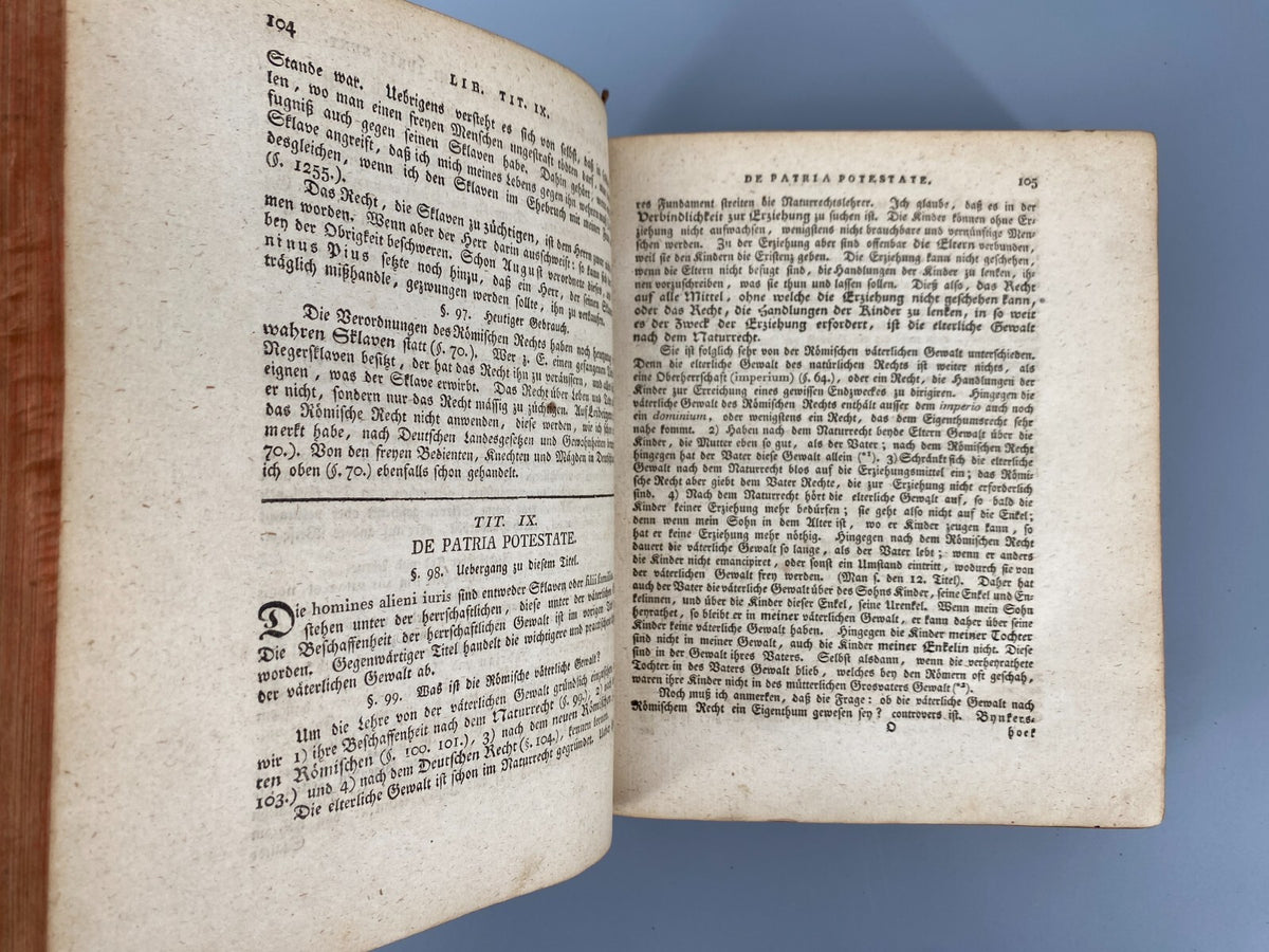 *BUCH THEORETISCH-PRACTISCHER COMMENTAR ÜBER DIE HEINECCISCHEN 1795 HÖPFNER