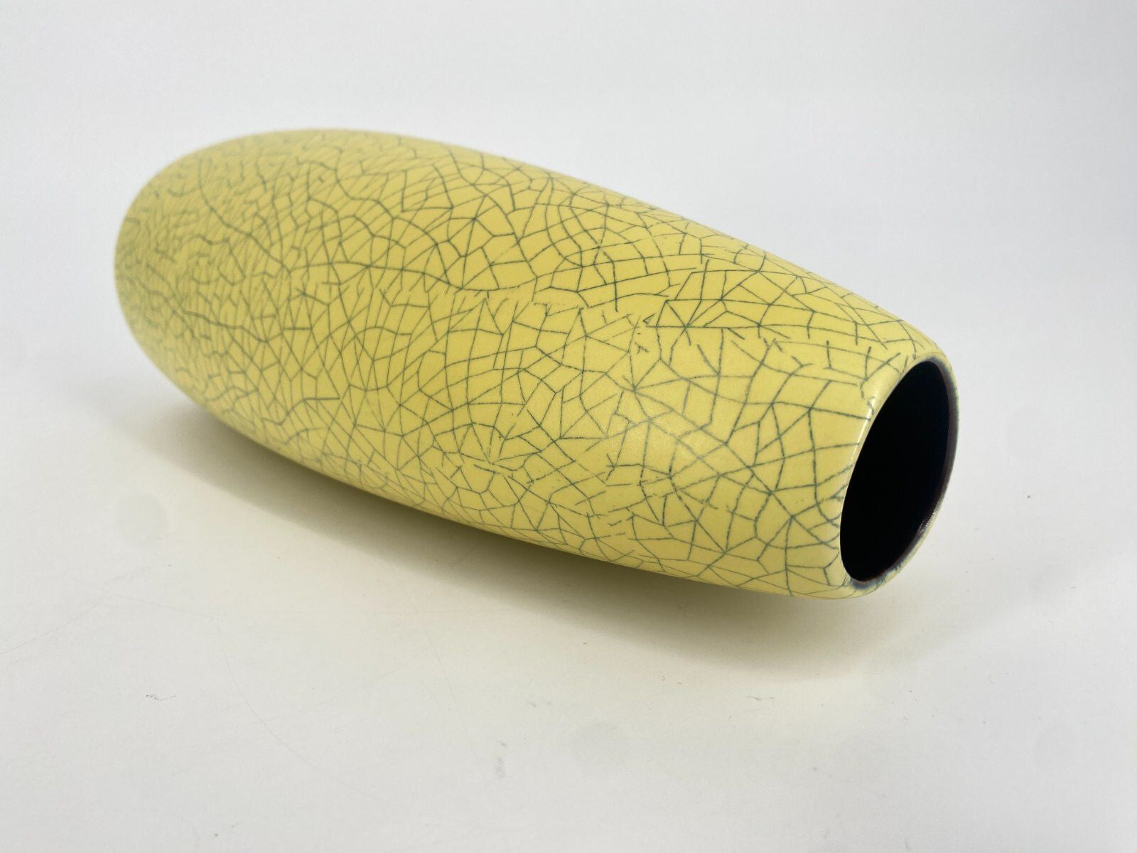 * VASE KERAMIK GELB VINTAGE MID CENTURY VINTAGE 60ER 70ER