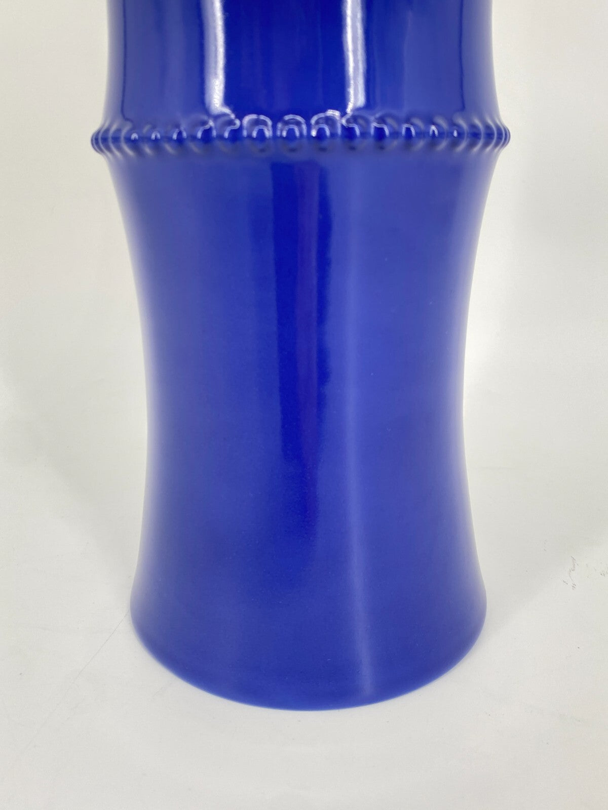 * VASE ALESSI TENDENTSE MICHAEL GRAVES PORZELLAN BLAU 80ER VINTAGE