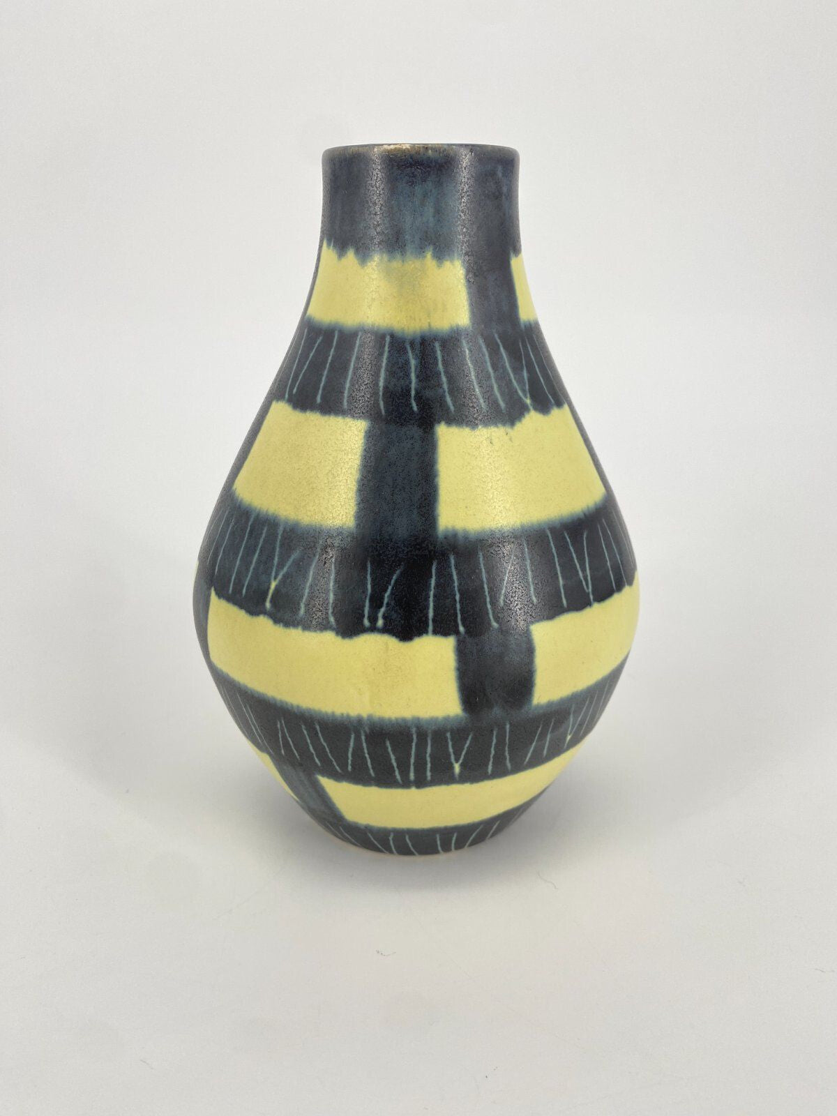 * VASE KERAMIK VEB GEORGENTHAL STUDIOKERAMIK MID CENTURY VINTAGE