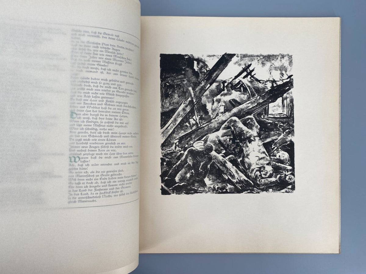 * DAS BUCH HIOB ORIGINAL LITHOGRAPHIEN WILLI JAECKEL 1917 NUMMERIERT 167