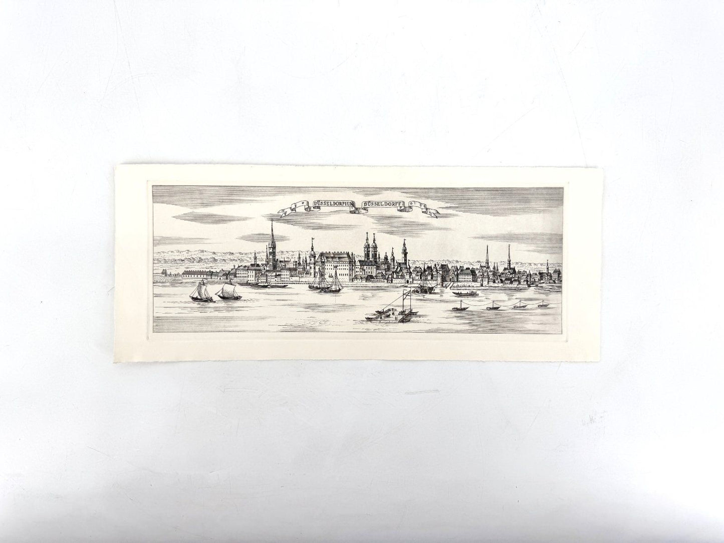 * GRAFIK DRUCKGRAFIK DÜSSELDORF ALTSTADT ANSICHT WEHLISCH