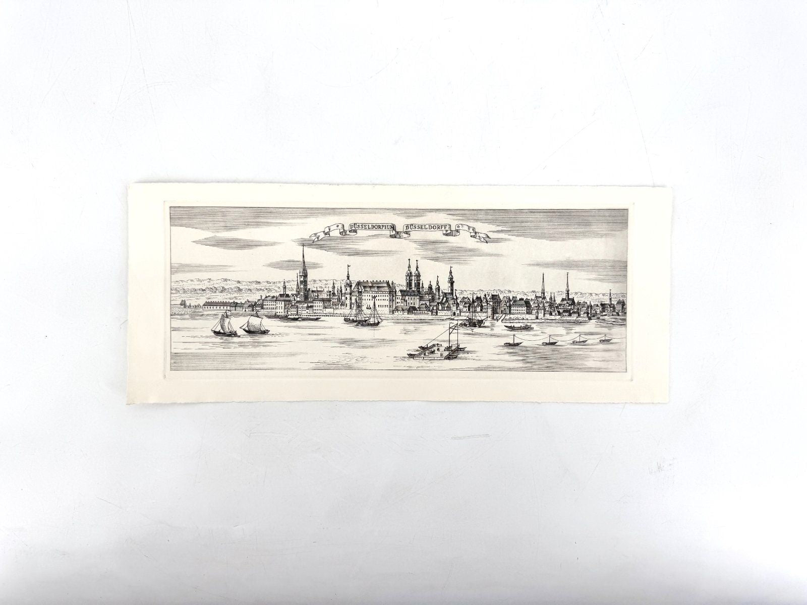 * GRAFIK DRUCKGRAFIK DÜSSELDORF ALTSTADT ANSICHT WEHLISCH