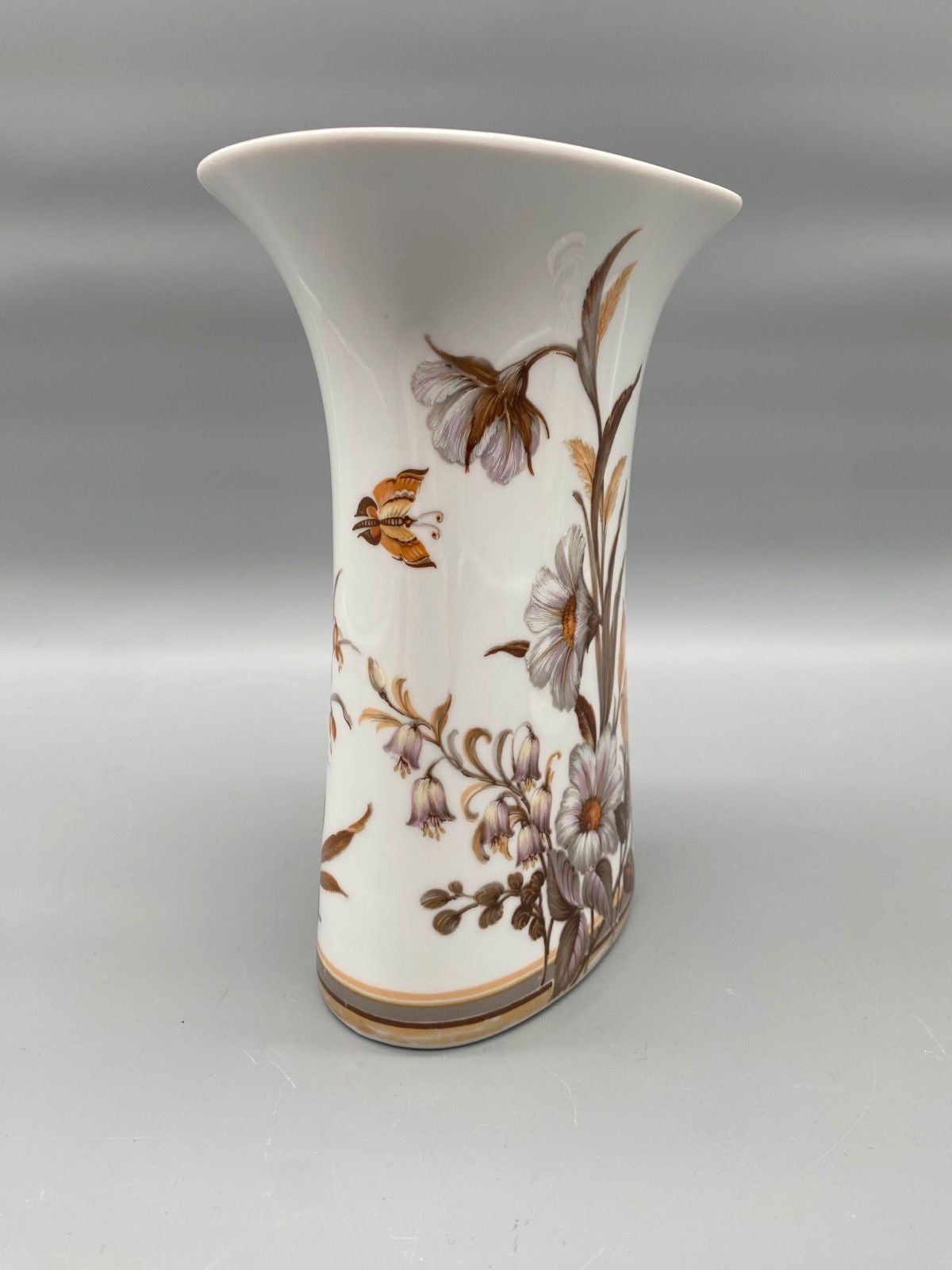 * SET AK KASIER PORZELLAN VASE BLUMEN VINTAGE 50/60er RUND