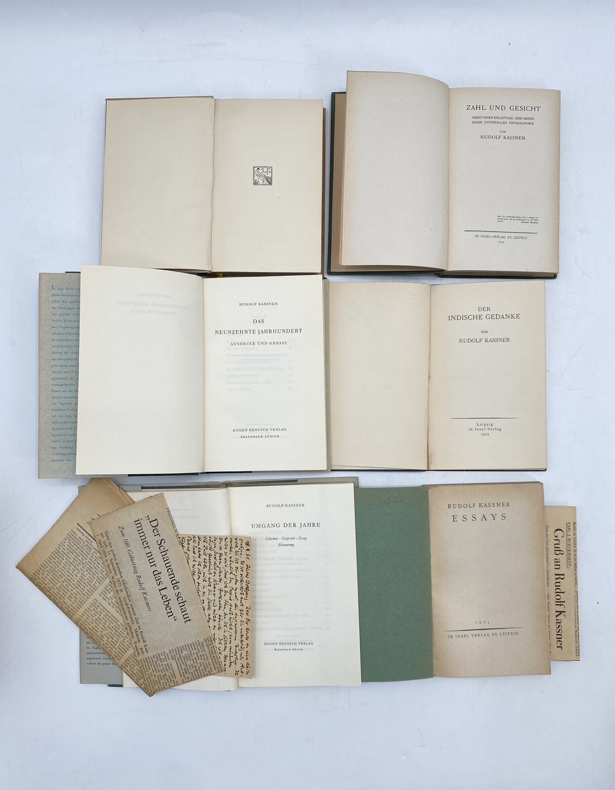 * 24 BÜCHER RUDOLF KASSNER BUCH KONVOLUT SAMMLUNG UNTERSCHRIFT