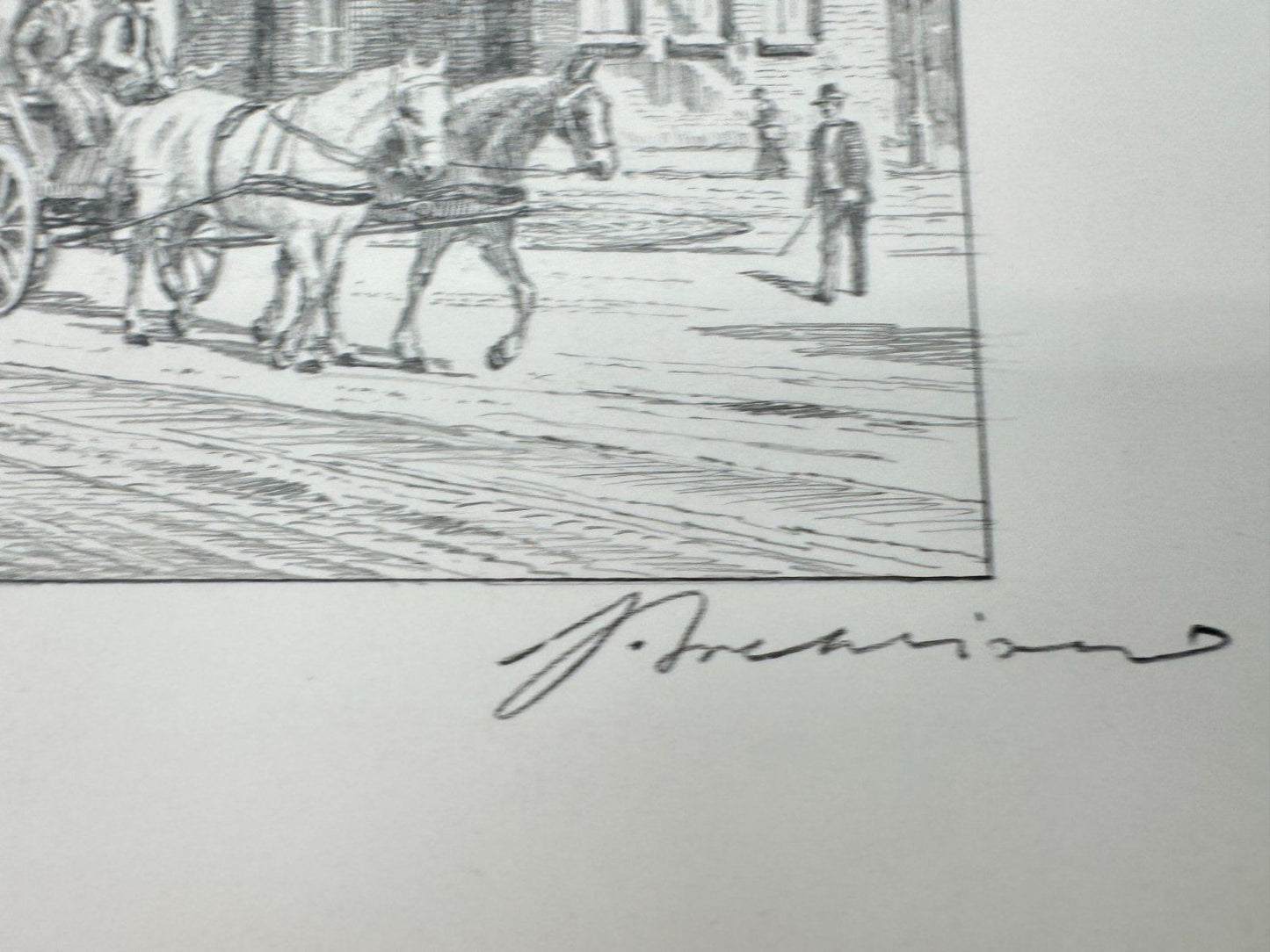* HEINZ WEHLISCH ZEICHNUNG POLSUM GELSENKIRCHEN UM 1910 SIGNIERT