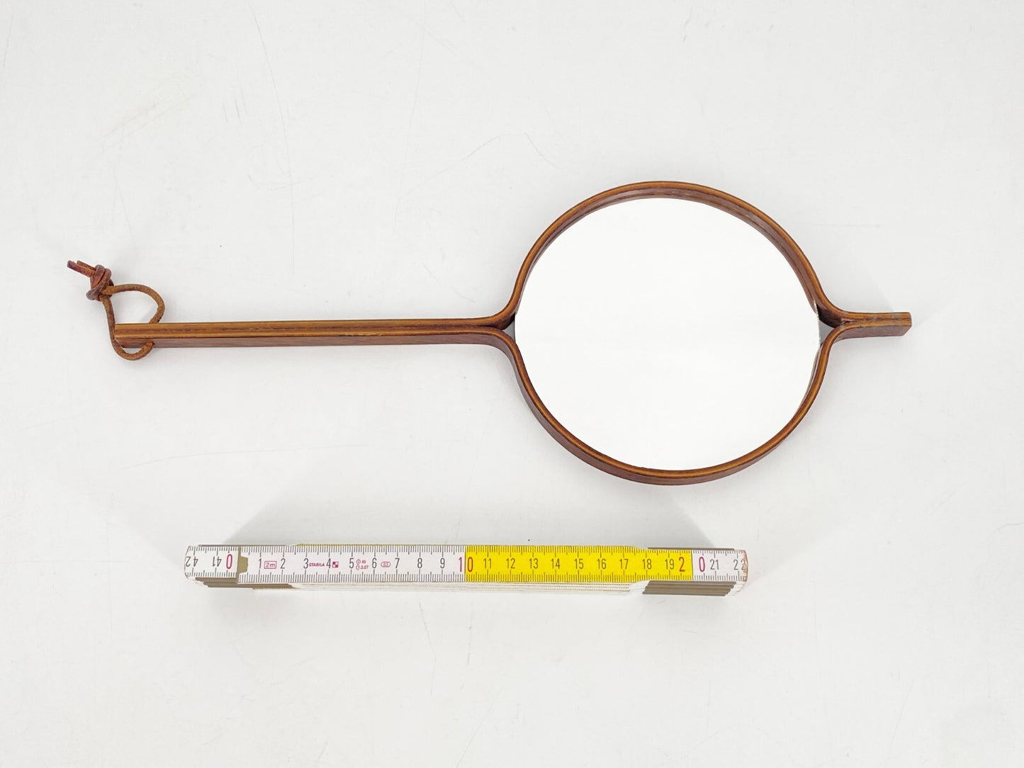 * HANDSPIEGEL BECH & STARUP DEN PERMANENTE 1960ER PALISANDER WAND SPIEGEL DANISH