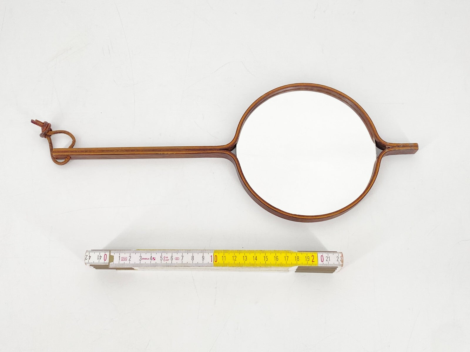* HANDSPIEGEL BECH & STARUP DEN PERMANENTE 1960ER PALISANDER WAND SPIEGEL DANISH