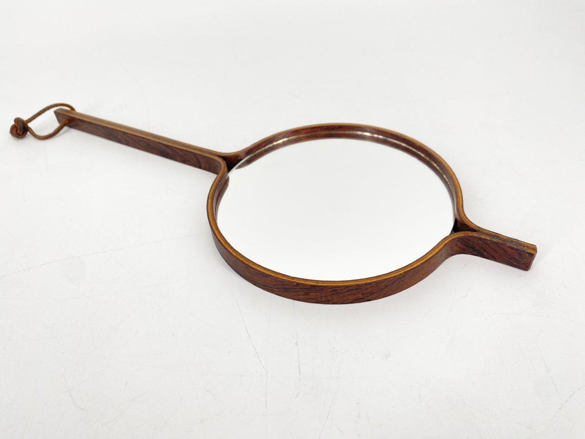 * HANDSPIEGEL BECH & STARUP DEN PERMANENTE 1960ER PALISANDER WAND SPIEGEL DANISH
