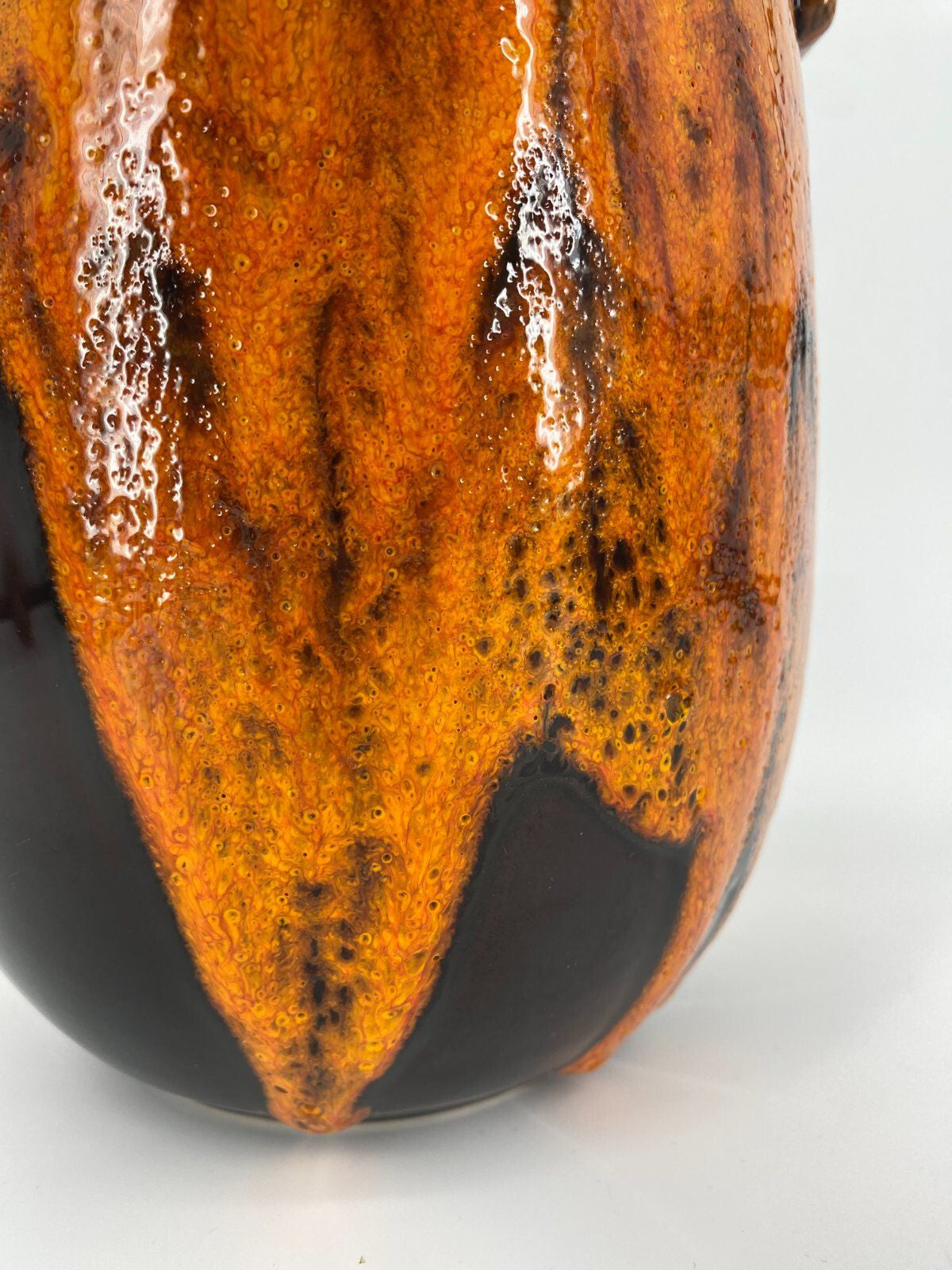 * SCHEURICH STUDIOKERAMIK FAT LAVA VASE 487-27 W.-GERMANY 70ER