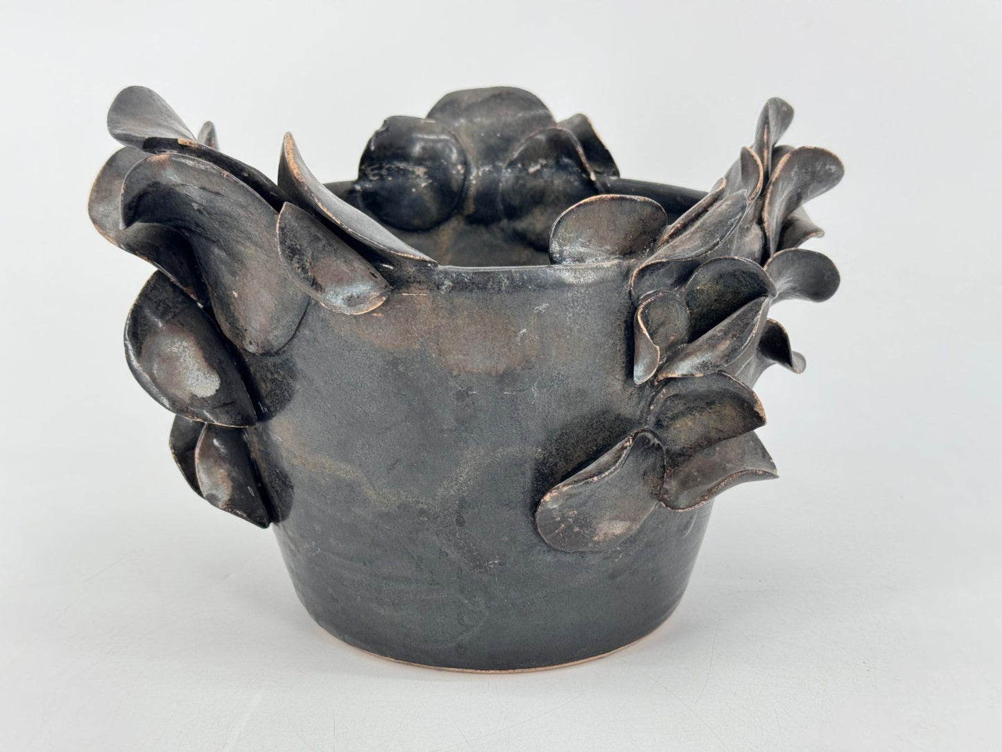 MID CENTURY SKULPTURALE STUDIO KERAMIK VASE BRUTALISMUS ORGANISCH