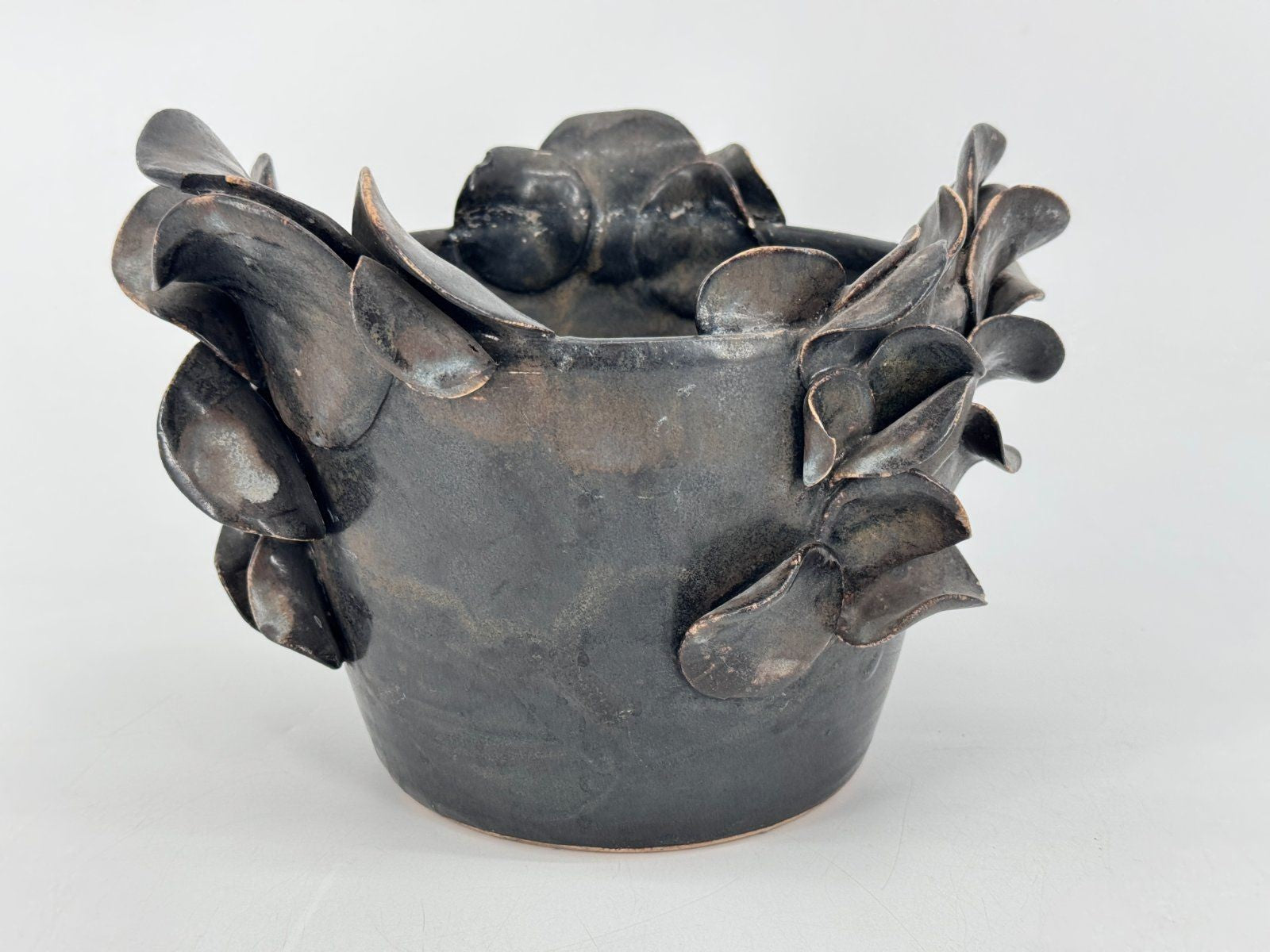MID CENTURY SKULPTURALE STUDIO KERAMIK VASE BRUTALISMUS ORGANISCH