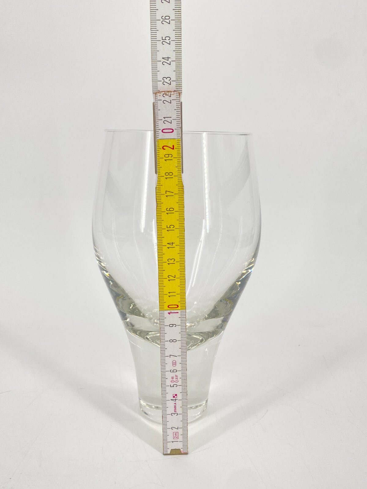 * ROSENTHAL LOTUS GLAS VASE OHNE DEKOR FARBLOS 20,5CM