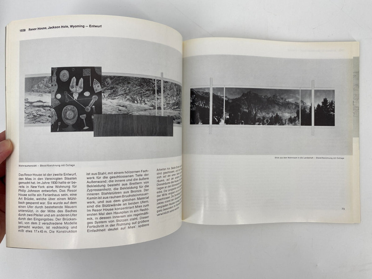 * KONVOLUT 6 BÜCHER ARCHITEKTUR MIES VAN DER ROHE SCHAROUN SCHWARZ MAZEDONISCH
