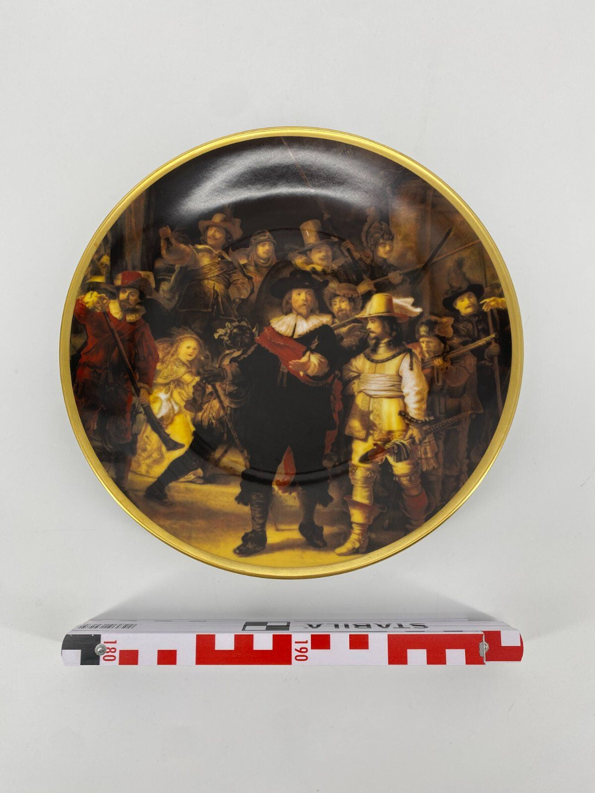 * 3 X SAMMELTELLER PORZELLAN MONA LISA REMBRANDT GEMÄLDE KUNST