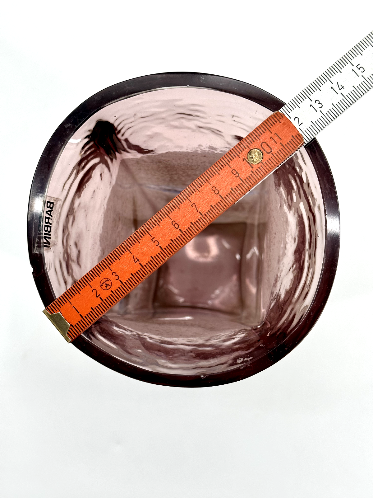 * BARBINI VASE SCAVO MURANO 1960er UNRESTAURIERT GROSS SELTEN