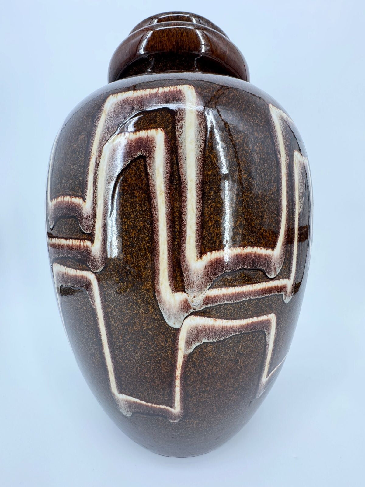VINTAGE MID CENTURY BODENVASE SCHEURICH 286 51 KERAMIK FAT LAVA