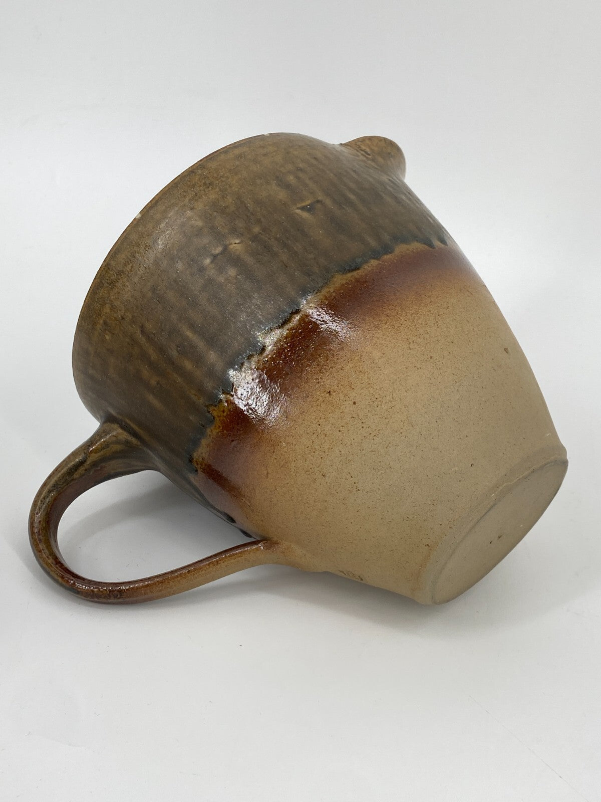 * KRUG VASE HENKEL STUDIOKERAMIK MATHIES SCHWARZE SIGNIERT KERAMIK MID CENTURY