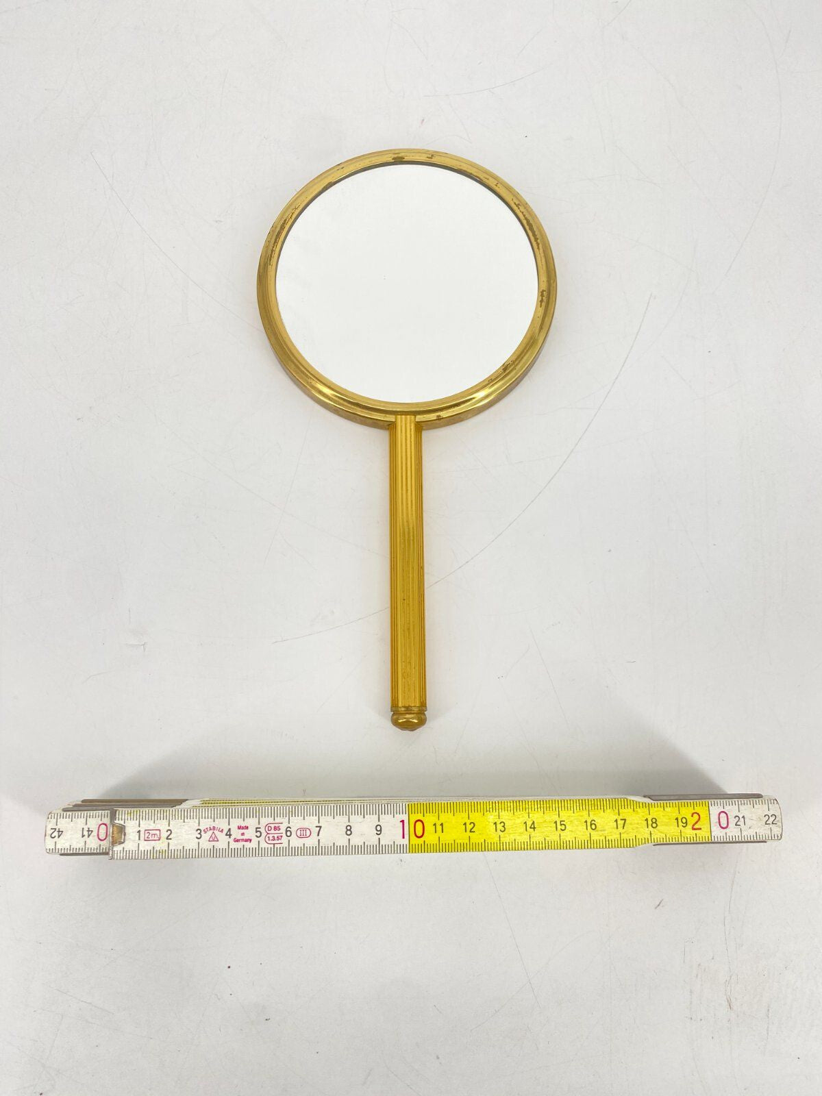 * HANDSPIEGEL KLASSISCH ORNAMENT 60ER GOLD VINTAGE SPIEGEL