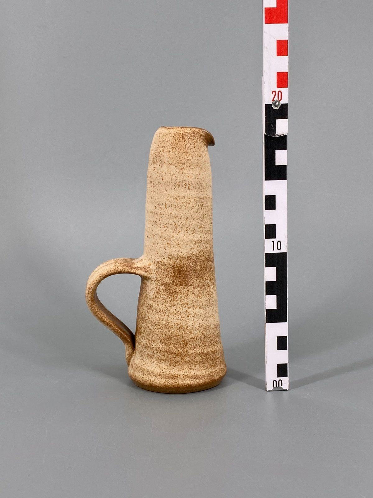 * VASE KRUG STEINZEUG STUDIO KERAMIK BRAUN RUSTIKAL VINTAGE
