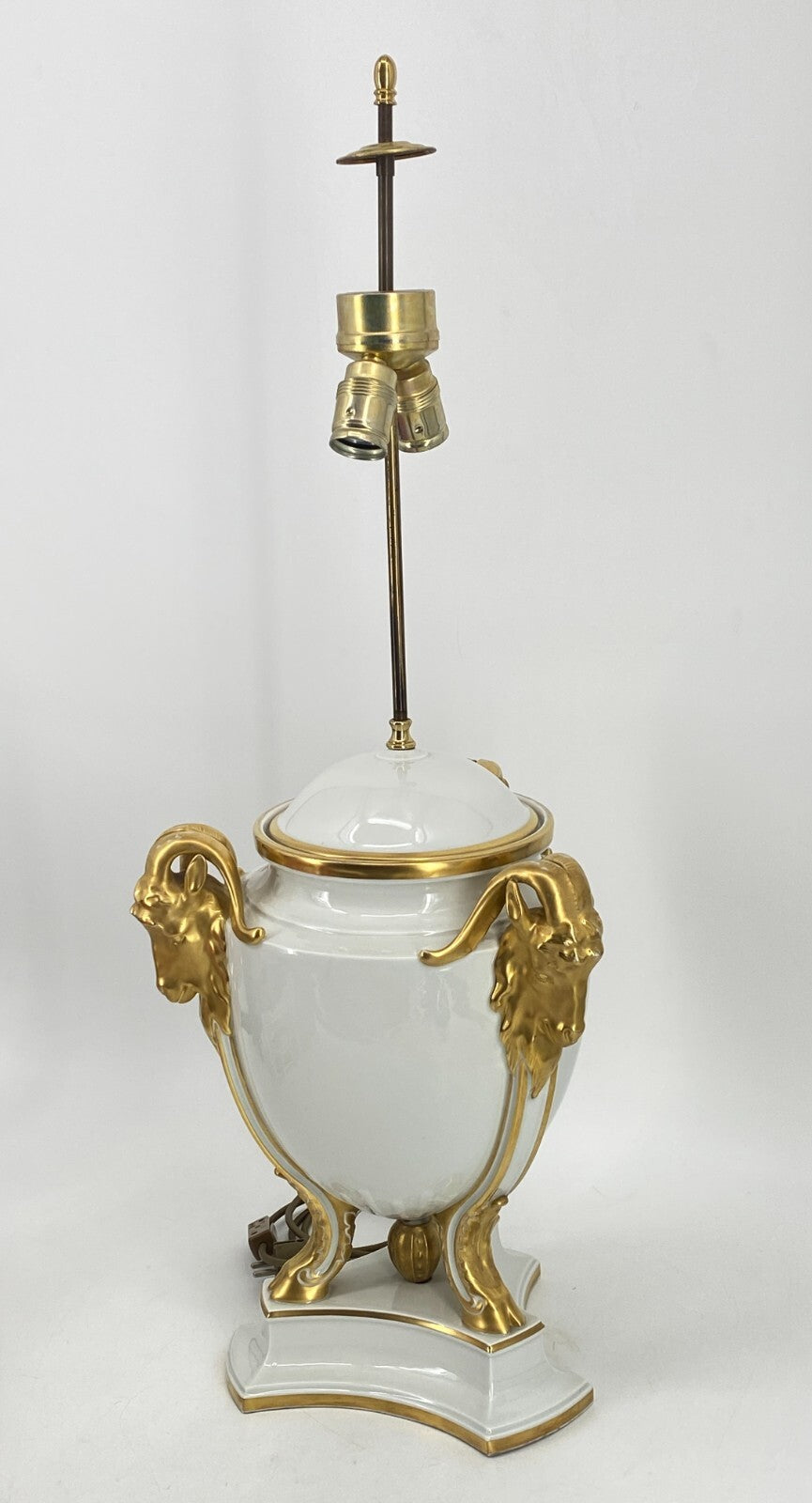 * TISCHLAMPE PORZELLAN LAMPE URNEN VASE WIDDERKOPF ROSENTHAL ANTIK