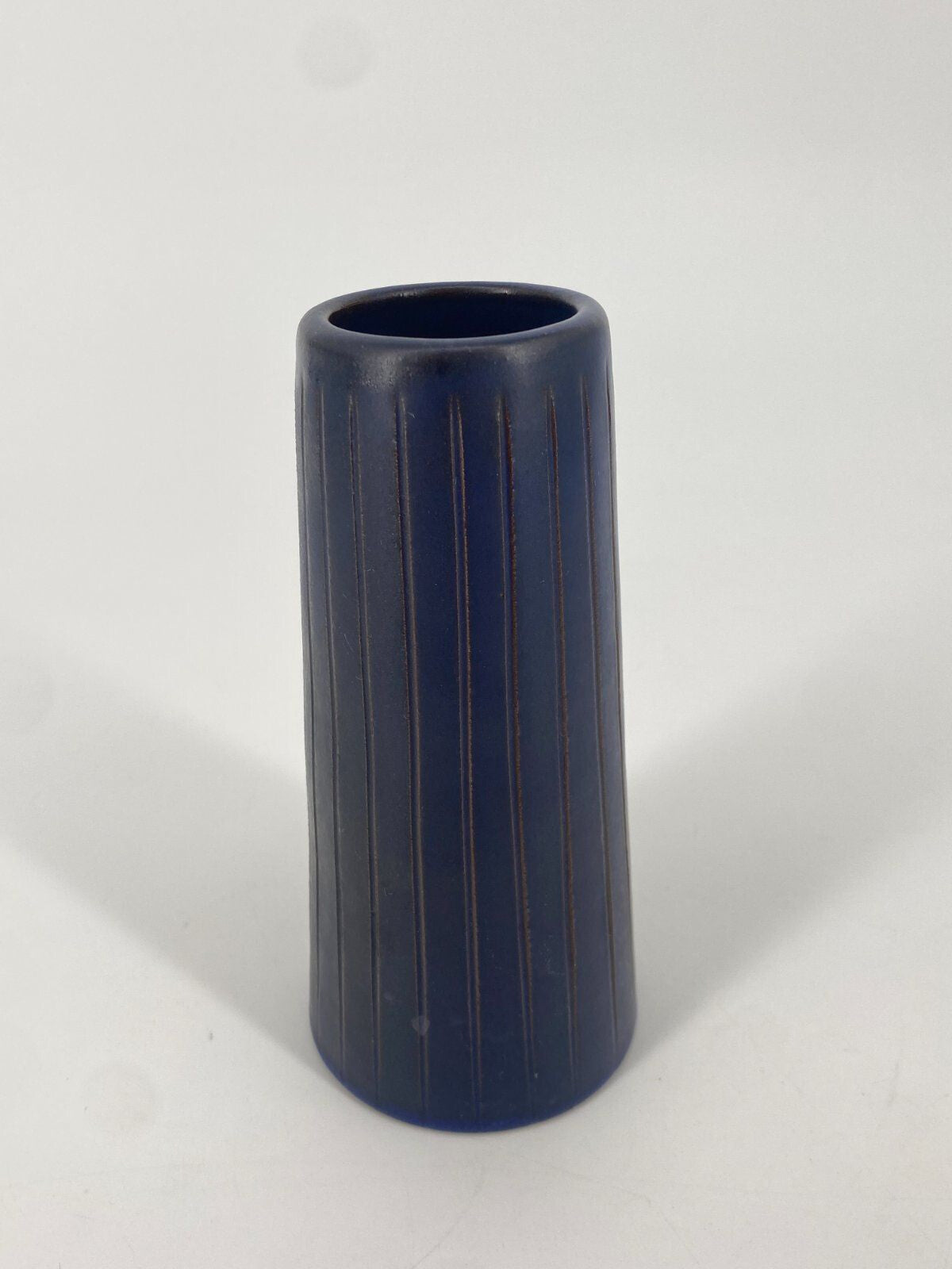 * VASE KERAMIK BLAU KLEIN VINTAGE MID CENTURY VINTAGE 60ER 70ER