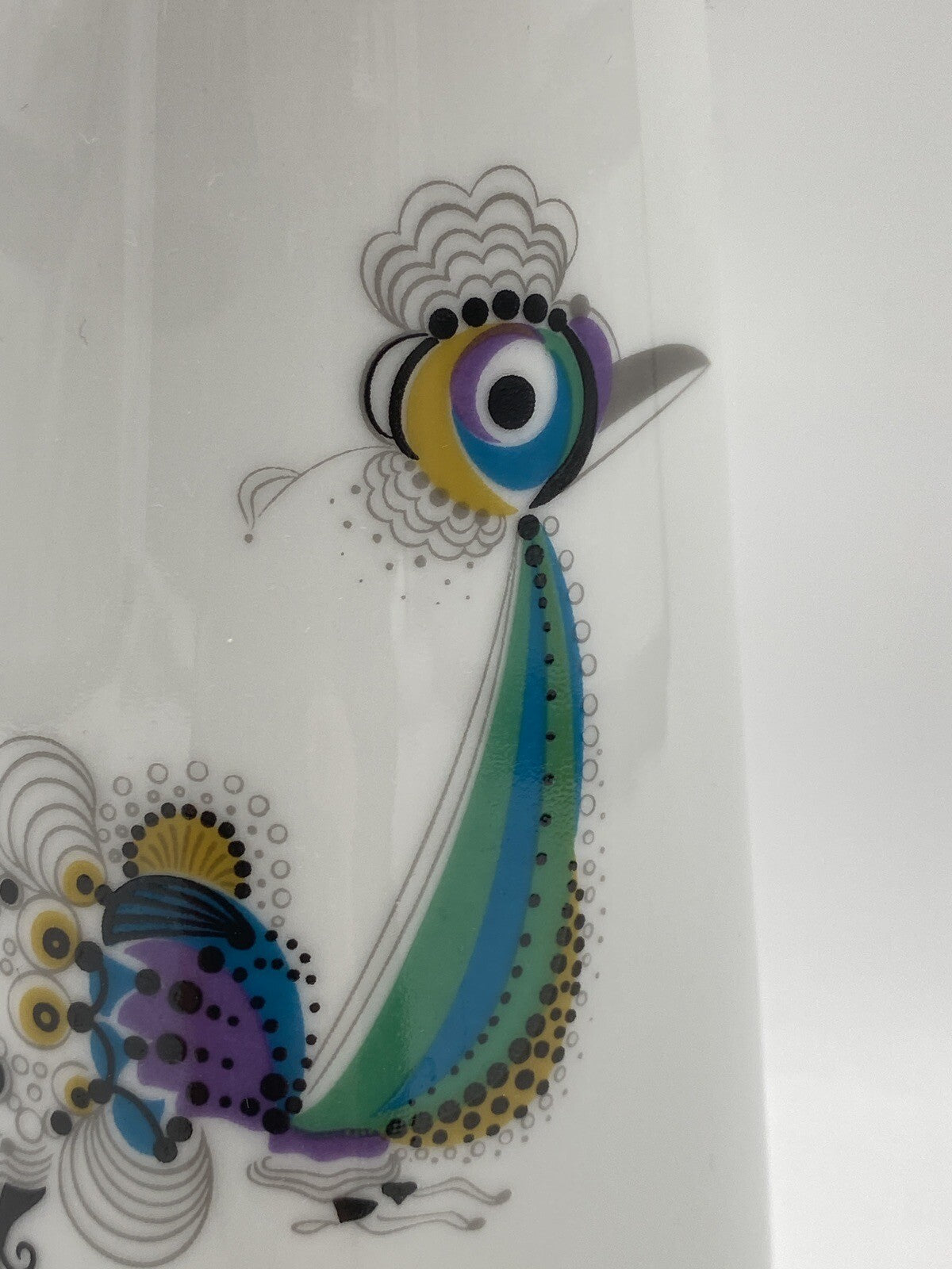 * H&C HEINRICH SELB BAVARIA VASE PFAU PORZELLAN 50ER 60ER VINTAGE DESIGN