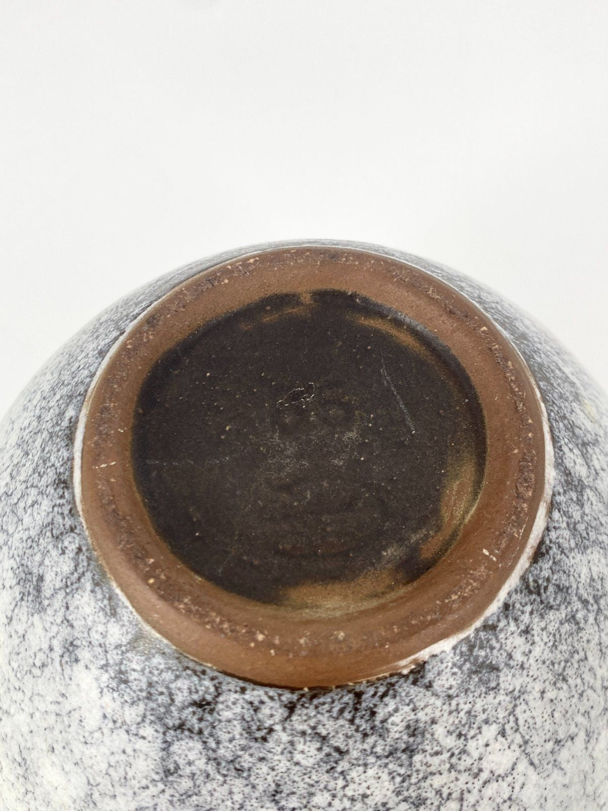* STUDIOKERAMIK VASE VINTAGE 60ER GRAU BRAUN GEMARKT G 85