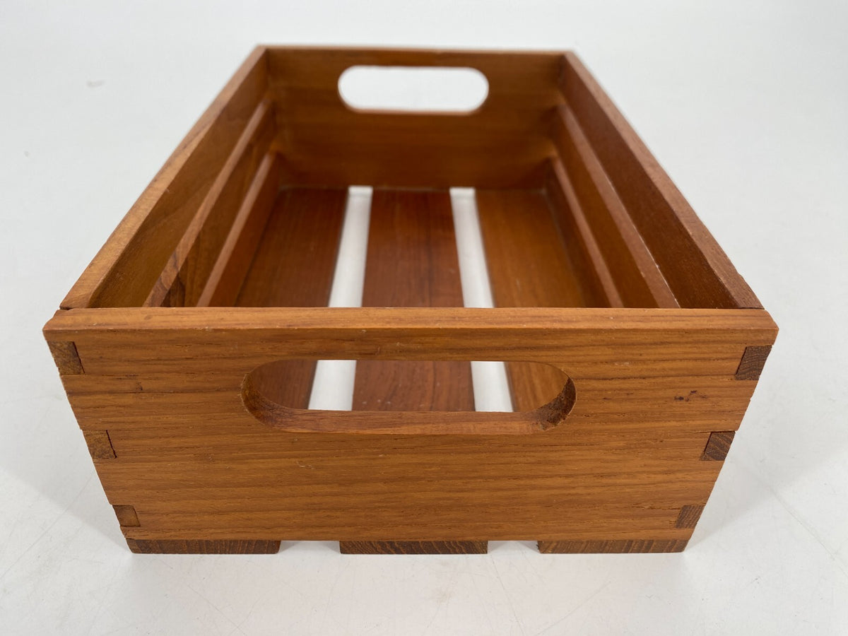 * TABLETT KISTE TEAK HOLZ BOX VINTAGE MIDCENTURY