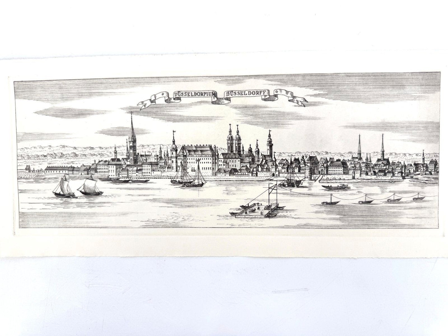 * GRAFIK DRUCKGRAFIK DÜSSELDORF ALTSTADT ANSICHT WEHLISCH