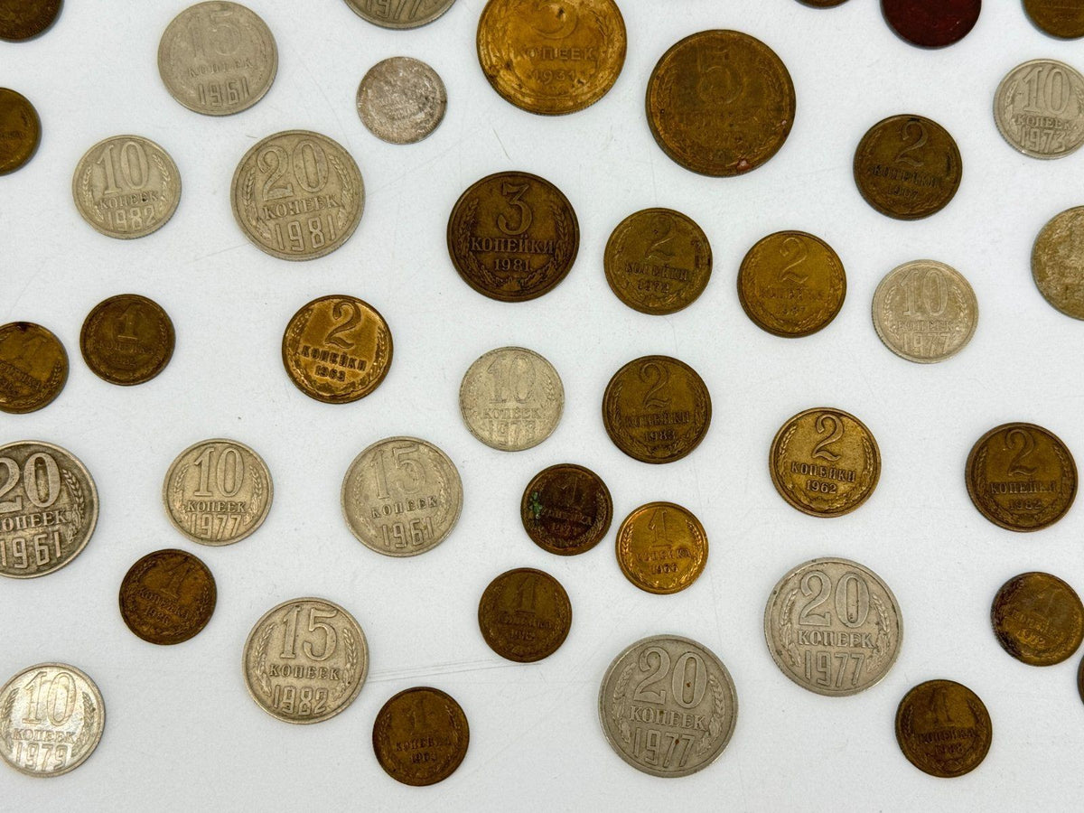 KONVOLUT RUSSLAND CCCP 1904 BIS IN DIE 90er UDSSR KOPEKEN MÜNZEN