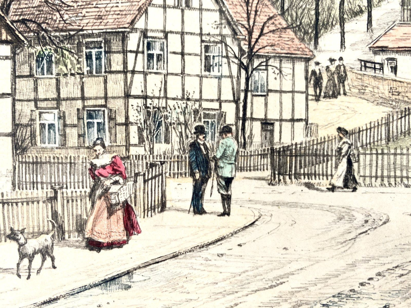 * DRUCKGRAFIK HEINZ WEHLISCH ANSICHT HEMER SAUERLAND EBBERGKIRCHE